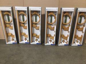 Lot of Assorted Glacier Bay 4-Piece Bath Hardware Kit in Oak Customer Returns See Terms on Auction