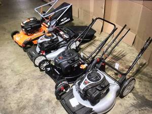 Lot of Mixed Assorted Lawn Mowers Customer Returns See Terms on Auction
