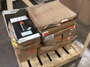 Pallet of Mixed Assorted Flooring Various Models and Conditions  Customer Returns See Terms on Auction