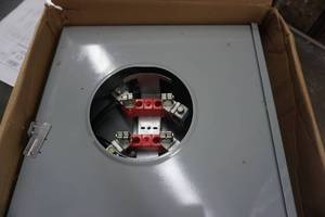 lot 11 image: Electro Industrial 200 amp Electrical Service Transfer Switch