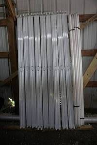 lot 65 image: Lot of 9 - 96 High Output Cold Weather Fluorescent Light Fixtures With Bulbs