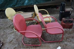 lot 98 image: 4 Metal Chairs