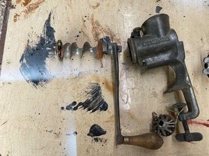 lot 122 image: Vintage Meat Grinders