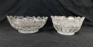 lot 53 image: Set of Two Vintage Crystal Bowls