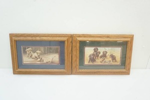 lot 42 image: Vintage Framed Dog Prints