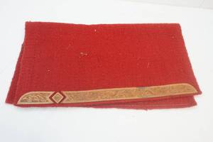 lot 98 image: Red leather trim Horse Blanket