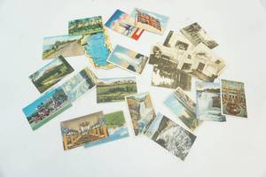 lot 116 image: Variety of Vintage Landscape and Black and WhitePostcards