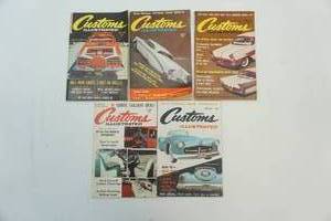 lot 7 image: 5 Vintage Custom illustrated Magazines