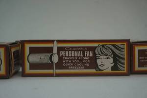 lot 200 image: vintage Chadwick travel fans