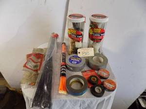 Lot of Zip Ties & Tape