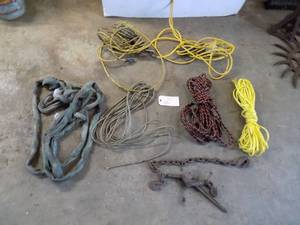 2 lights, Rope, Chain Binder