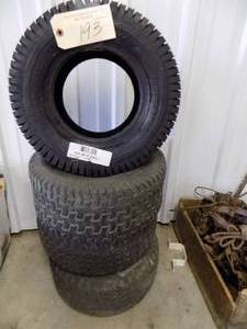 4- Tractor tires, 16 x 6.50 1- Tire is New