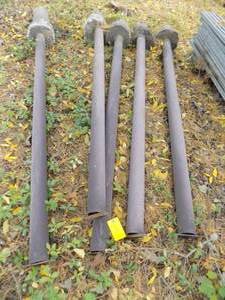 5- 4 x 12 Steel Posts