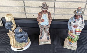 Lot of (3) Collectible Whiskey Decanters (1) Hoffman Original, (2) Lionstone Whisky