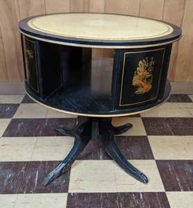 Vintage Asian-Style Drum Table