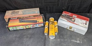 (2) Lever Action Grease Guns, Plews Grease 30-154 & 30-146 Tubes and Turner 7-Piece Torch Kit