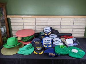 Vintage Hat and Scarf Collection - Astore, Berg, Hamms Beer Beret, US Navy Trucker Style Hats, and More