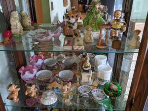 Assorted Small Fragile Decor - Ceramic Figurines, Collectible Spoons, Teacups, and More