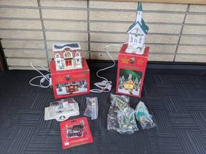 Its a Wonderful Life-Inspired A Wonderful Holiday Holiday Village - The Bedford Falls Trust & Savings, The Bedford Falls Chapel, Bailey Model T