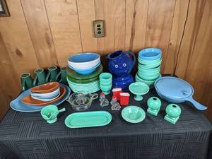 An Assortment of Fiesta Dinner Plates, Bowls, Serving Items and More