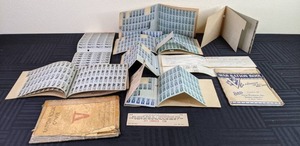 Collection of World War II Ration Stamps