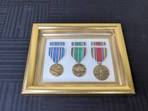 Set of Three Framed War Medals