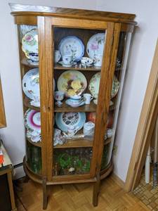 Beautiful Four-Shelf China Cabinet