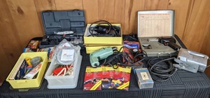 Miscellaneous Home Improvement Items Soldering Gun, Electric Screwdriver, Sabre Saw, Electric Glue Gun, 38 Drill, Liquid Nails and Much More