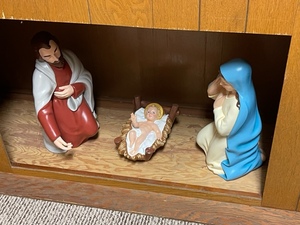 Lighted Manger Display