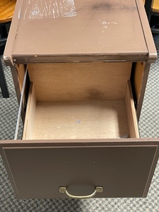 Wooden 2 Drawer File Cabinet
