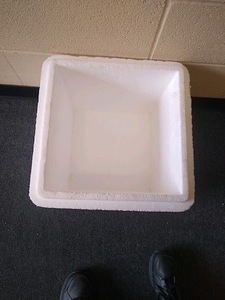 8 Styrofoam Boxes with Lids