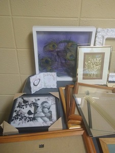 Assorted Photo Frames and Other Home Decor