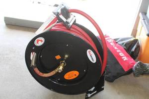 lot 212 image: Reelworks Air Hose Reel with Air Hose