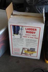 lot 213 image: Ladder Buddy Safety Step (in original packaging)