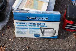 lot 279 image: WorkForce Overhead Quartz Heater (in original packaging)