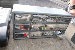 lot 282 image: Parts Organizer Cabinet w Hardware