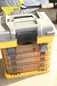 lot 313 image: Parts Organizer Cabinet w Hardware