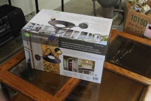 lot 329 image: Capstone LED Outdoor Gooseneck Lantern (New In Box )