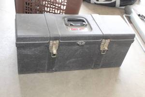 lot 402 image: Tuff Box Tool Box w Hand Tools