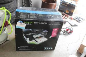 lot 406 image: HP Officejet 6500 Wireless Printer (in box)