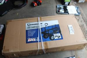 lot 420 image: Strongway 1400-lbs Steel Jumbo Wagon (new in box)