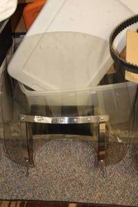 lot 62 image: Motorcycle Windshield w 14 Bag Attachment