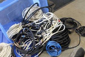 lot 495 image: Lot of  Electrical Cords, Cable, Computer, TV