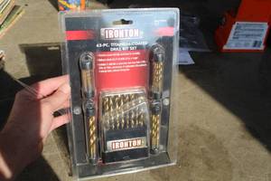 lot 515 image: Ironton Drill Bit Set 63-piece (in original packaging)