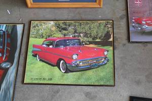 lot 585 image: 1957 Chevrolet Bel Air Framed Print