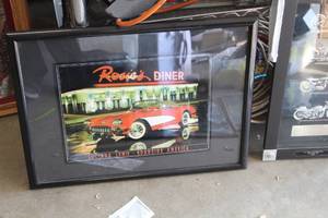 lot 586 image: Rosies Diner Framed Print