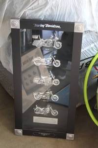 lot 587 image: Harley-Davidson J&L Harley-DavidsonBuell Sioux Falls SD 2007 Motorcycles in the 1980s 3D Wall Display Case