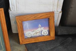 lot 590 image: White Lightning Wood Framed Print