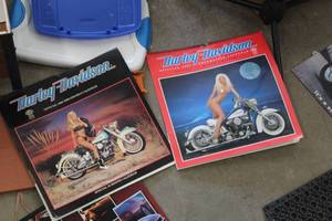 lot 593 image: Lot of (2) Vintage Harley-Davidson Calendars