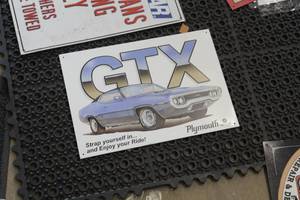 lot 597 image: 1971 Plymouth GTX Metal Sign